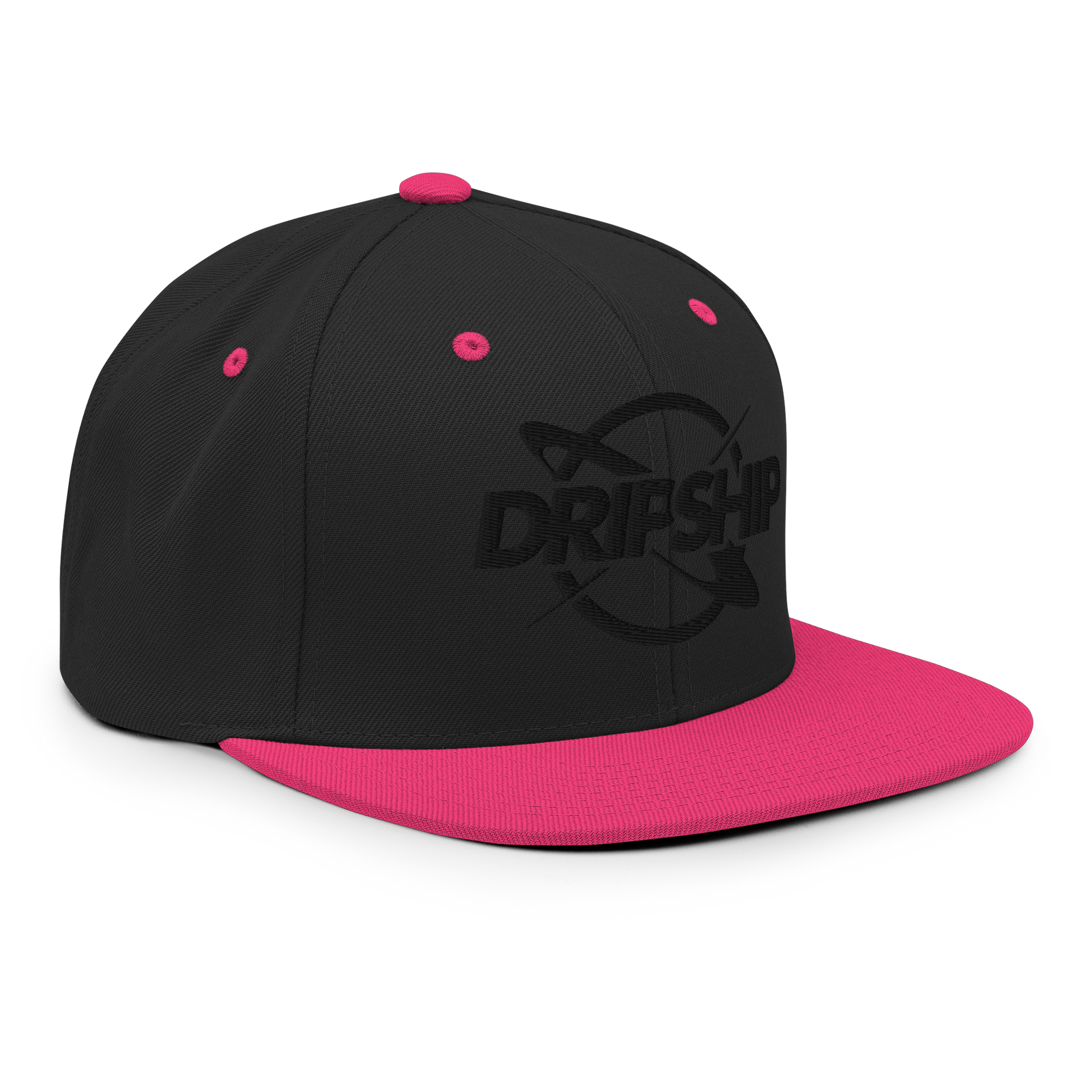 DripShip | Black on Black Snapback Hat