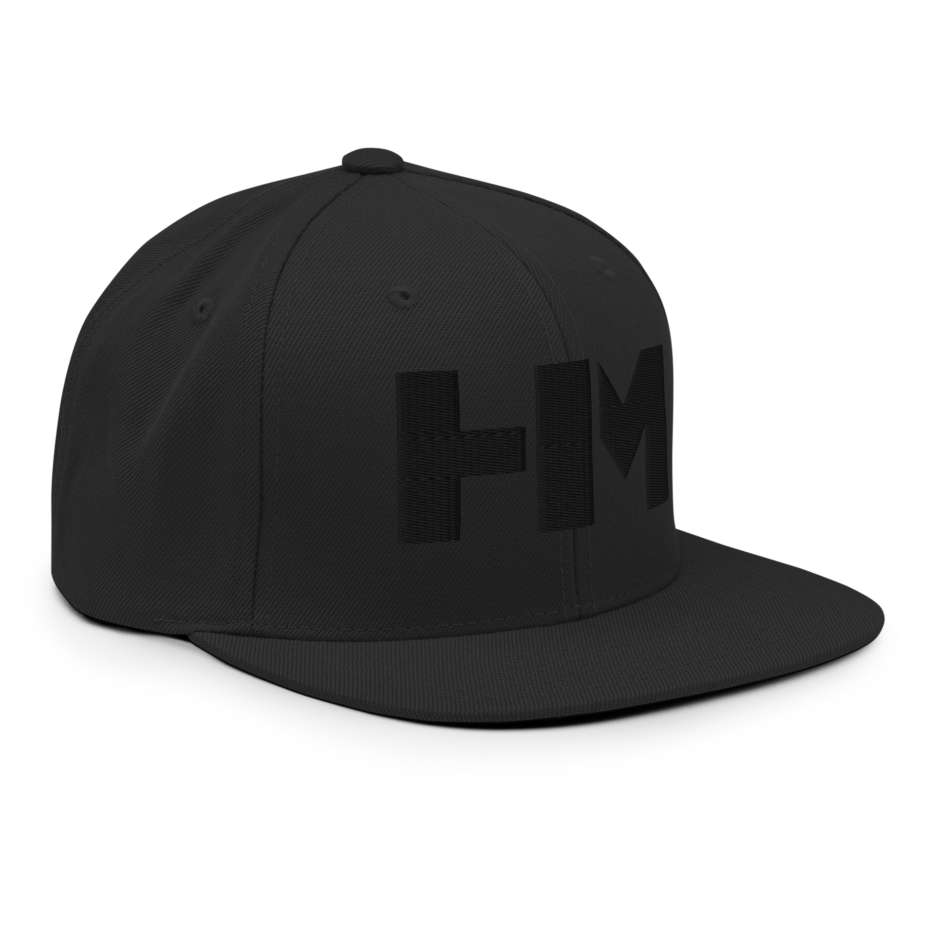HIM | Black on Black Snapback Hat