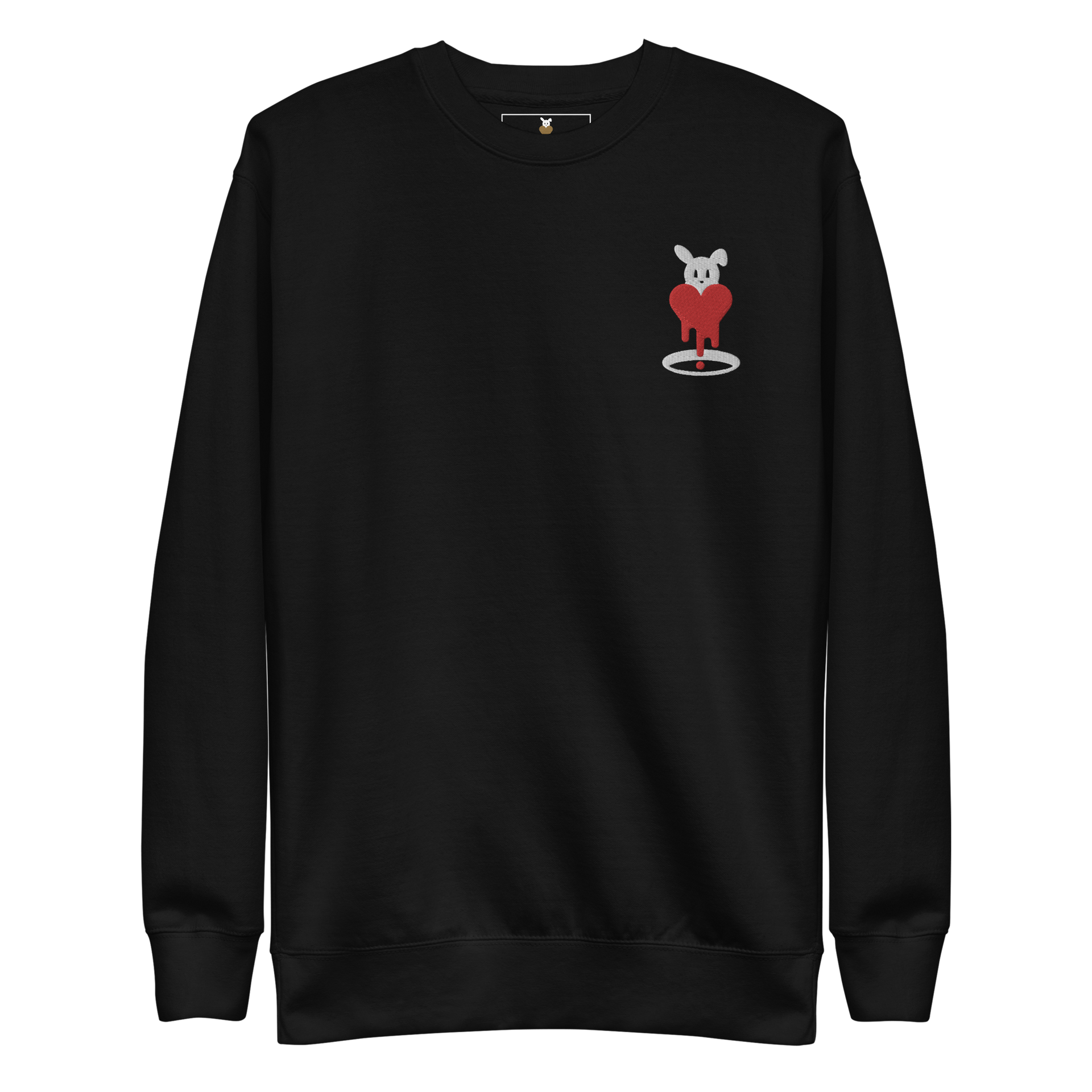 Rabbit Hole | HeartDrip Red Unisex Premium Sweatshirt