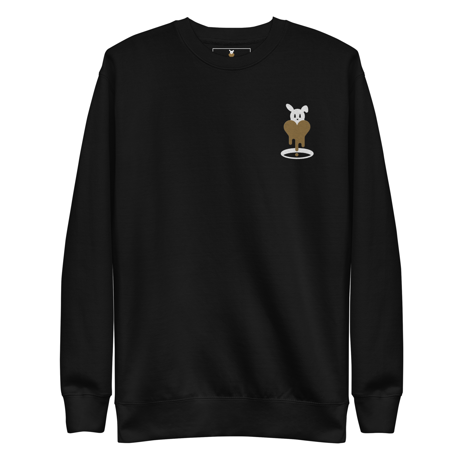 Rabbit Hole | HeartDrip Gold Unisex Premium Sweatshirt
