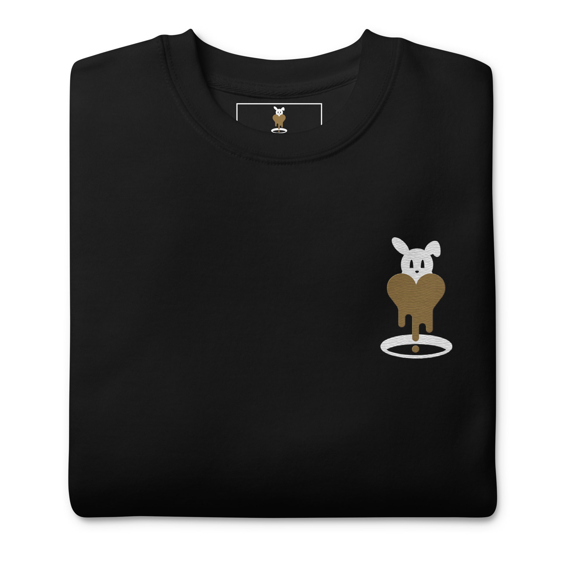 Rabbit Hole | HeartDrip Gold Unisex Premium Sweatshirt